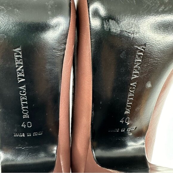 Bottega Veneta Women’s Brown Designer Oxford Leather Platform Heels EU 40 - Picture 10 of 15